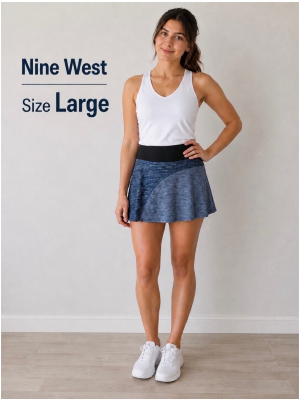 Nine West Active Skort with attached biker style short Woman’s size L